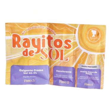 Imagem de Kit de descolorantes corporais Rayitos de Sol com óleo de coco Vol 30
