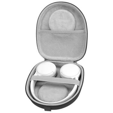 Imagem de Linkidea Capa de transporte para fones de ouvido compatível com Sony WH-CH520, WH-CH510, MDR-ZX310, Skullcandy Riff 2, bolsa de viagem protetora de substituição com cabo, armazenamento de carregador