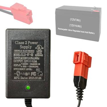 Imagem de Carregador de bateria de 12 volts para brinquedos de passeio, carregador original do fabricante listado pela UL, adaptador de energia de bateria de brinquedo elétrico de 12 V plugue quadrado-SL12V