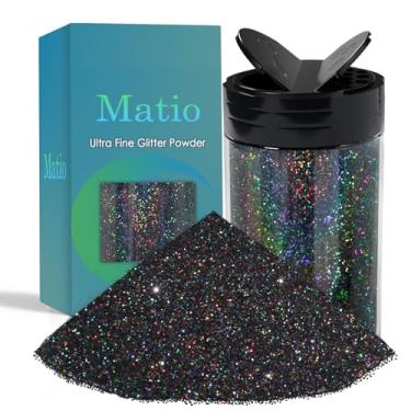 Imagem de Matio Glitter holográfico fino, 220 g, lascas de flocos metálicos, lantejoulas iridescentes para resina epóxi, copos DIY, artes corporais, vela, geleca, decoração de festivais