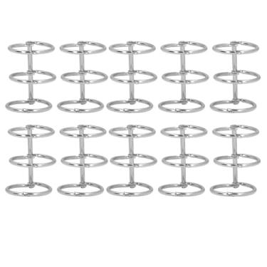 Imagem de Estink 10Pcs 3 Anéis de Metal para Encadernação, Anéis de Aço Inoxidável para Álbum de Fotos, Diário de Viagem, Com Rebite Giratório, Compatível Com 6/20/26/30 Furos (25mm)
