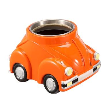 Imagem de ZFLYCANP Caneca de café em forma de besouro de resina, xícara de café semicaminhão de formato único, novidade feita à mão, divertida, imaginativa, besouro, bug, caneca de café para cozinha, garagem