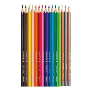 Imagem de Lápis De Cor ColorPeps Star 12 Cores Mais 3 Lápis De Cor Duo  Maped