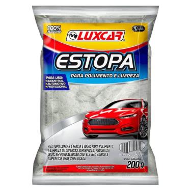 Imagem de Estopa para Polimento e Limpeza com 200 Gramas - 2402 - LUXCAR