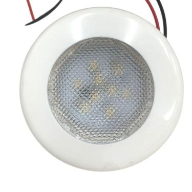 Imagem de Luminária Redonda 3 Polegadas De Embutir 9 Leds Branco 12V