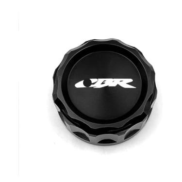 Imagem de Tampa de óleo do reservatório de fluido de freio traseiro da motocicleta compatível com CBR1000RR CBR600RR CBR900RR 929RR 954RR CBR1100XX CBR 600RR 1000RR (CBR Preto)