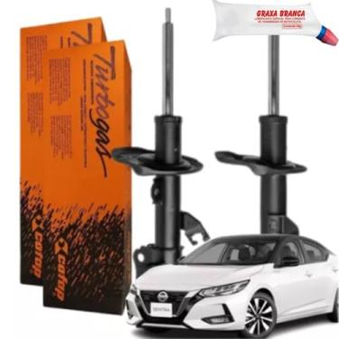 Imagem de Combo Par Amortecedores Dianteiro Sentra 2013 A 2020 Original Cofap e Graxa