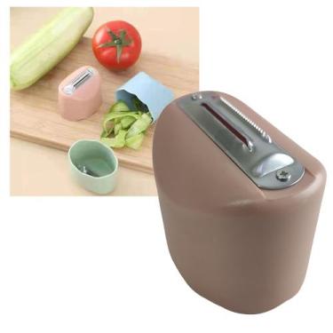 Imagem de Descascador Fatiador Verdura Legumes Vegetal Frutas Cozinha Aço Inoxid