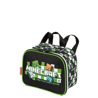 Imagem de Lancheira Térmica Minecraft Crepper Infantil Escolar