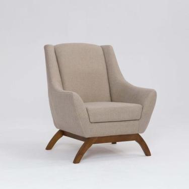 Imagem de Poltrona para Sala de Estar Base em Madeira Juliet - Domi