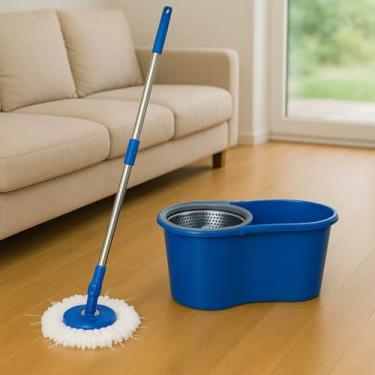 Imagem de Mop Giratório 360° com Balde 8L, Cabo Extensível em Alumínio, de Microfibra, Sistema de Torção