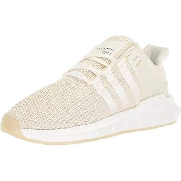 Imagem de adidas Originals Tênis de corrida masculino EQT Support 93/17, Off-white/off-white/branco, 4.5