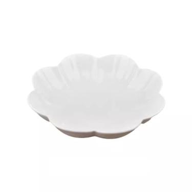 Imagem de ZYHSIJOBAS Tigelas de massa, pratos de aperitivo, prato de jantar de cerâmica, prato doméstico, prato profundo, pétala criativa, prato frio, prato de salada, prato de sobremesa, pratos de jantar para