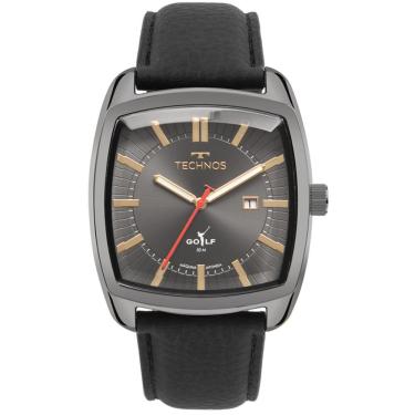 Imagem de Relógio Technos Masculino Ref: 2115tuz/0p Golf Retangular Grafite