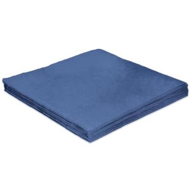 Imagem de Guardanapo De Papel Colorido 24Cm Folha Dupla Prata Festas (Azul)