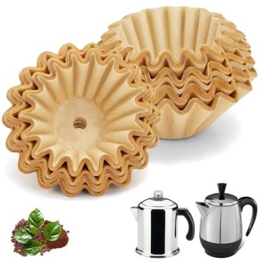 Imagem de Filtros de café compatíveis com cafeteira Farberware, 150 filtros perfurados descartáveis para Farberware FCP240 Yosemite Coletti Bozeman 6/9 xícaras Elite Gourmet 6 xícaras