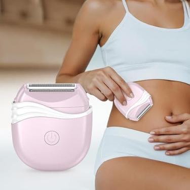 Imagem de Aparador de biquíni e barbeador elétrico feminino, remoção de pelos corporais para pele lisa, design portátil