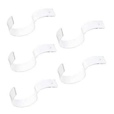 Imagem de 5 suportes de exibição de cinto de acrílico para armazenamento de cinto, suportes organizadores de cinto para exibição de varejo e uso doméstico, suportes de cinto para organização de armários