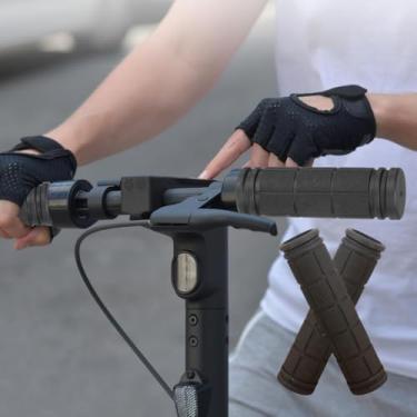 Imagem de 2 Pegadores de guidão de bicicleta de borracha antiderrapantes, alças de bicicleta, aderência de bicicleta de substituição especializada para bicicleta de montanha dobrável Beach Cruiser Razor Scooter