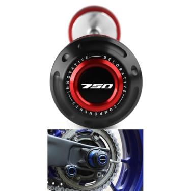 Imagem de GOXMOTO Proteção contra queda de roda do garfo do eixo traseiro da motocicleta CNC compatível com acessórios H.onda CB750 H.ornet 2023 2024 2025 CB 750 (vermelho)