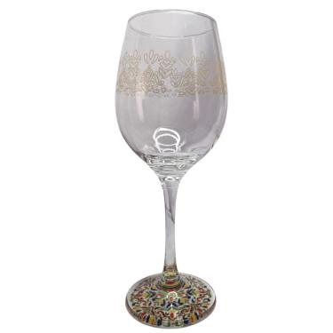 Imagem de Taça De Vidro Grande 490Ml Vinho Água Mosaico