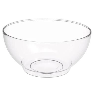 Imagem de Tigela Grande Crippa Travessa Redonda 3,1L Transparente Servir Salada 