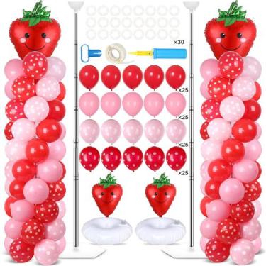 Imagem de Kit de suporte de coluna para balões de festa Naozinebi com 102 balões