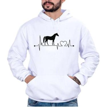 Imagem de Blusa Moletom Masculina Cavalo Bolso Canguru Capuz Conforto - Campero,