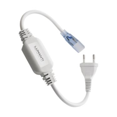 Imagem de Cabo De Força Para Fita Led Achatada 2 Fios 16mm - Lumanti Bivolt