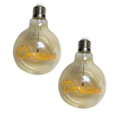 Imagem de Lampada Vintage Led Dream 4w Branco Quente Kit 2 Uni