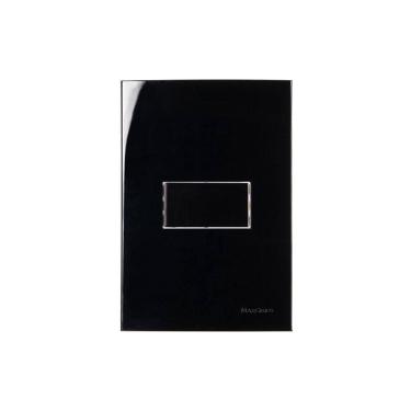 Imagem de Interruptor Simples Margirius Sleek 10A Placa4X2 Preto Ebony