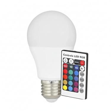 Imagem de Lâmpada Led RGB Bivolt com Controle Remoto