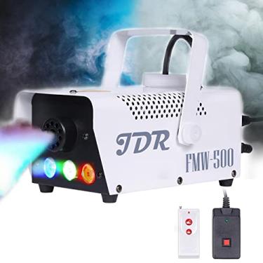 Imagem de Farol de neblina JDR para máquina de fumaça controlável de 500 W e 2000 CFM desinfecção de neblina com controle remoto sem fio e com fio para casamentos, Halloween, festas ou desinfecção, com proteção de fusível