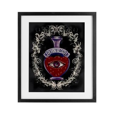 Imagem de Stupell Industries Demon Blood Jar Impressão emoldurada cinza sob vidro, design por Connie Summers, 16 x 13
