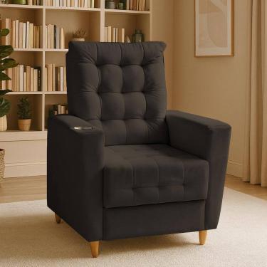 Imagem de Poltrona de Amamentação Melissa Puff Marrom