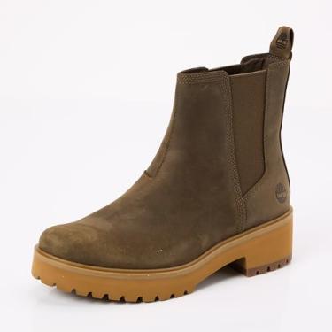 Imagem de Timberland Botas femininas Carnaby Cool Chelsea, Verde-oliva integral, 40