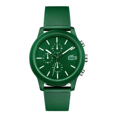 Imagem de Lacoste 12.12 Chrono Relógio masculino icônico cronógrafo de quartzo, Verde/verde, 44 MM, Crono de quartzo