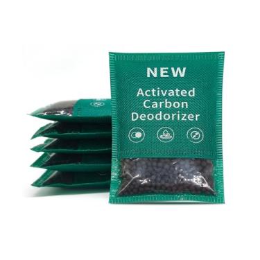 Imagem de YouniDint Pacote com 6 novos absorvedores de odor de carvão ativado, desodorizante de geladeira, desodorizador de lixo, eliminador de odores para casa, animal de estimação, carro, pacote com 60 g