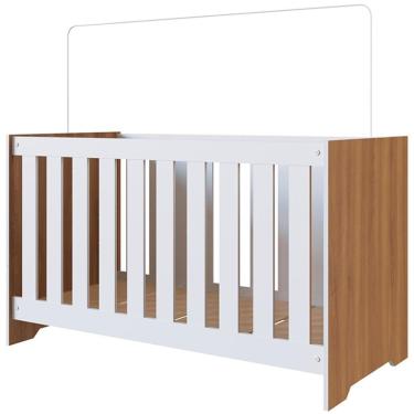 Imagem de Berço Mini Cama 3 Em 1 La003 Nogal Manchester Branco Comm Nogal Manchester Branco