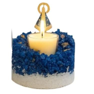 Imagem de Velas Perfumadas Com Aroma de Lavanda, Essenciais Para Criar Um Ambiente Refinado em Sua Casa, Enchendo Seu EspaçO Com Uma FragrâNcia Delicada.(Vela Luminaria Azul)