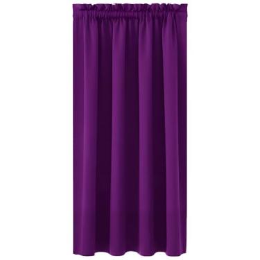 Imagem de Cortina curta com isolamento blackout, tecido de poliéster, 96 x 119 cm para quarto, banheiro