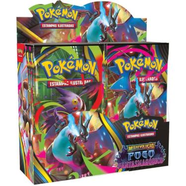 Imagem de Box Display Pokémon Tcg Me02 Fogo Fantasmagorico - 216 Cartas Copag