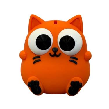 Imagem de Cofrinho de Moedas Gatinho Laranja - Economia Divertida para Presentear - Gato Laranja