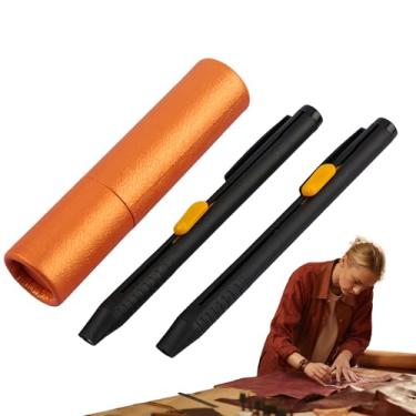 Imagem de Giz para costura, canetas de tecido | giz de cera apagável ferramenta de artesanato de costura com refis para costureiras, roupas de malha de algodão, móveis domésticos, papel