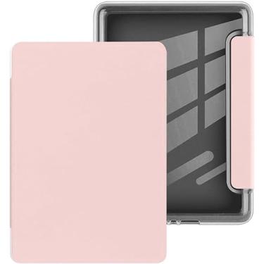 Imagem de Yzlvigrous Capa para 6 Polegadas Kindle 10ª Geração 2019, Capa Ultra Slim com Sono Automático e Despertar, Modelo de Estojo de TPU Suave e Transparente: J9G29R