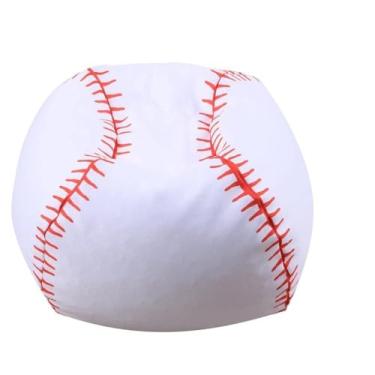 Imagem de Acouto Cadeira de Saco de Feijão de Armazenamento de 18 Polegadas de Brinquedo de Pelúcia e Armazenamento Esportivo para Crianças Com Zíper (beisebol)