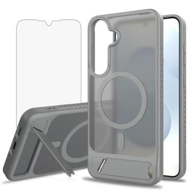 Imagem de Asuwish Capa de celular para Samsung Galaxy S24 Plus/S25 Plus S24+ S25+ 5G, compatível com Magsafe Magnetic, protetor de tela, suporte à prova de choque, capa protetora para celular S24Plus S 24+