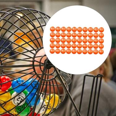 Imagem de Esquirla Bolas redondas para rifas, ideais para atividades em grupo grande. Bolas de bingo ocas. Cápsulas para máquinas de automática, Laranja, 45 a 50 Bolas