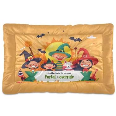 Imagem de SEHANY Cama de Halloween com abóboras amarelas para cães, gatos, outono/inverno, caixote grosso, macio, para animais de estimação, antiderrapante, lavável, para cães pequenos, médios e grandes, gatos