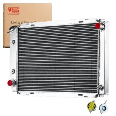 Imagem de Kaiakui Substituição de radiador de alumínio de 3 fileiras para Ford Mustang 1979-1993 1975-1988 Ford Fairmont Granada Thunderbird 1977-1985 Lincoln Continental Mark 1975-1988 Mercury Cougar Marquis